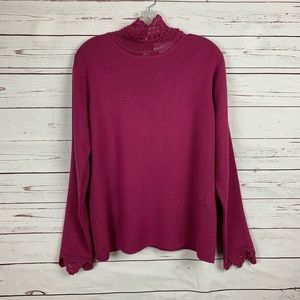 Soft Surroundings crochet sweater